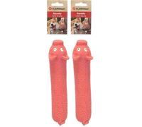 FLAMINGO Jouet pour Chien « Zwano Cochon Rose » - Idéal pour Beagle, Labrador, Jack Russell et Bouledogue Français, Amusant et Robuste (Lot de 2)