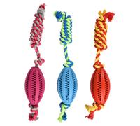 Flamingo Jouet Pour Dentaire Caoutchouc Balle de Rugby Avec Câble 38cm - Dents