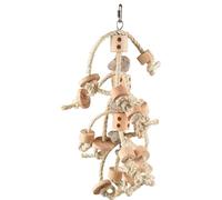 FLAMINGO-Jouet pour perroquet coloris beige en sisal Flamingo Jo Sully Naturel - 50 cm