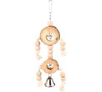 FLAMINGO-Jouet pour perroquet en bois Flamingo pendentif avec barres - 38 cm