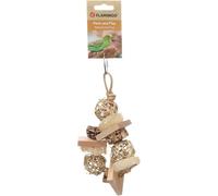 FLAMINGO Jouet pour PERRUCHES FEM Brun 25CM