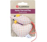 FLAMINGO Jouet Texo Souris + CŒUR Orange 17x3,8x2,7CM