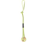 Flamingo Jouet Chien Juru Corde À Tirer avec Balle Beige & Jaune Fluo 55cm