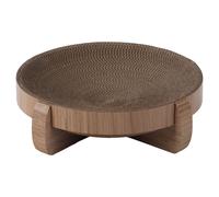 Flamingo Kratzkarton SFR Braun pour Chats 38x38x9, 5cm, Avec Menthe de Chat