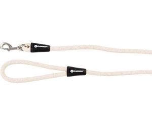 Flamingo Laisse Chien - Lago Beige - 130cm L x 1,2cm B x 1,2cm H - Lin - Mousqueton chromé - élégante et Confortable - idéale pour Les balades Quotidiennes