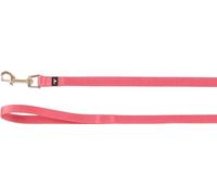 Flamingo Laisse Chien Noekie Rose S - 120cm x 15mm - Mousqueton avec revêtement en Nickel Brillant