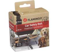 FLAMINGO Laisse de Voiture Ramone Noir M 62-78x2,5x34-54cm