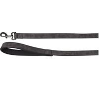 Flamingo Laisse Delu Noir pour Chien 130cm 25mm