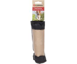 Flamingo Leurre Alimentaire pour Chien Hagar Noir - 20x7x7cm - avec Fermeture éclair - Conception Simple pour Apprendre à ramener