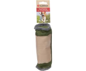 Flamingo Leurre Alimentaire pour Chien Hajo Vert - 20x7x7cm - avec Fermeture éclair - Conception Simple pour Apprendre à ramener