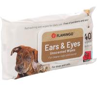 Flamingo Lingettes nettoyantes pour Les Yeux et Les Oreilles Reini - 40pcs Convient aux Chiens et aux Chats - Parfum Neutre - sans parabènes et sans Alcool - Nouveau Produit Populaire!