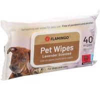 Flamingo Lingettes nettoyantes universelles Neutre Reini - 40pcs Convient aux Chiens et aux Chats - avec Parfum de Lavande - sans parabènes et sans Alcool - Nouveau Produit Populaire!