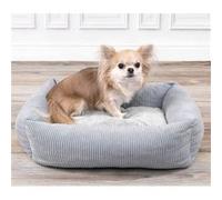 FLAMINGO Lit chien fermeture éclair Colette Rectangulaire 50 cm Bleu Bleu G