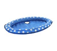 Flamingo Lit Gonflable Fresk Flosi Ovale Bleu pour Chiens À 15kg, Inclus Pompe À