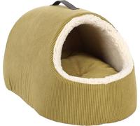 Flamingo Lit pour Animaux Mila Vert - Doux, Confortable, 50x37x18 cm, Lavable, Antidérapant