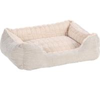 Flamingo Lit pour Animaux Verona - 65x50x20 cm - Idéal pour Beagle, Teckel, Cavalier King Charles, Chihuahua, Shih Tzu, Pékinois et Plus - Beige élégant