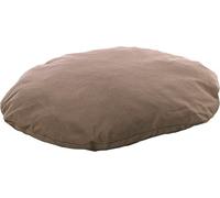FLAMINGO Lit pour Chien Chat Panama Ovale avec Fermeture éclair Taupe- 100x76x10cm - Ultra Doux - Qualité superieur - Housse Amovible