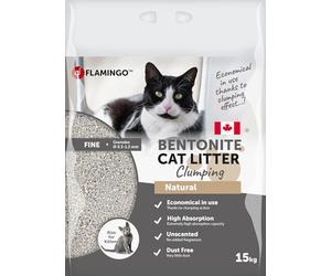 Flamingo Litière Nature pour Chat 15 kg