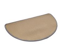 Flamingo Litière pour Chat Mat Matz Demi-Rond Beige - Efficace Chat