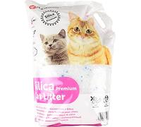 Flamingo Litière pour Chat Silice Gros Grains - 10L pour 12 SEMAINES - Absorbe Rapidement et neutralise Les Mauvaises odeurs - Non-agglomérante