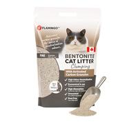 Flamingo Litière pour Chats - Parfum neutre - Granulés de Charbon - 12KG pour 10 SEMAINES - Origine Canada - neutralisent les odeurs désagréables - douce pour les pattes -aussi pour les chatons