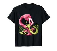 Flamingo Lover Avocat Fruit Avocat Flamingo Oiseau Portrait T-Shirt