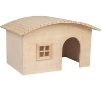 Flamingo Maison pour Rongeur Soby Naturel M - 33,5x21,5x19cm - sans Fond