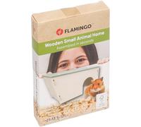 FLAMINGO Maison pour RONGEURS Mick Beige/Vert 21x13,5x12CM