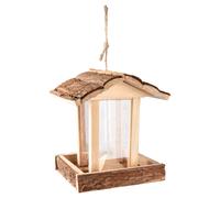 Flamingo Mangeoire Bois 18x17,5x20,5 CM pour Suspendre Jaro Jardin Extérieur