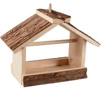 Flamingo - Mangeoire Loo en Bois Clair : Offrez Un festin aux Oiseaux de Votre Jardin !
