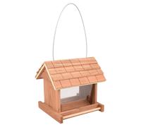 Flamingo Mangeoire Ludvig Bois de Cèdre 20,5x16,5x19 CM pour Graines, Étanche