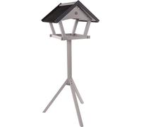 Flamingo mangeoire pour Oiseaux - avec Support Cottage Tjorn - Maison sur Pied en Bois traité - Toit bitumé - 48x44x138cm