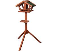 Flamingo mangeoire pour Oiseaux - avec Support Mimir - Bois traité avec Toit bitumé - modèle sur Pied - 125cm