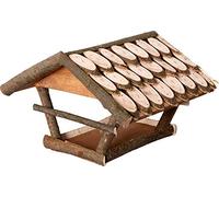 Flamingo Mangeoire pour Oiseaux MITU Maison - 38x32x25cm - Résistant à l'eau - Peut être rempli de graines