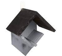 Flamingo mangeoire pour Oiseaux Vecta - Support pour Pot de Beurre de cacahuète - Bois Naturel - 15x13x22cm