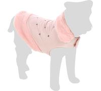 Flamingo Manteau Coco pour Chien - Rose - 25 cm - Lavable - Résistant aux éclaboussures - A:25CM B:30-34CM C:39-43CM