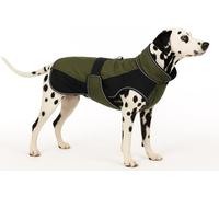 Flamingo Manteau d'hiver pour Chien Eisberg Kaki & Bleu foncé - Taille 60cm (A: 60 cm, B: 52 cm, C: 71,5-83 cm) - Idéal pour Beagle, Cocker Spaniel, Bulldog Anglais, Schnauzer Standard & Whippet