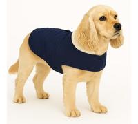 Flamingo Manteau d'hiver pour Chien Koda Bleu foncé - Taille 40cm (A: 40 cm, B: 42-45 cm, C: 50-54,5 cm) - Idéal pour Bichon Frisé, Carlin, Boston Terrier, Pékinois & Cavalier King Charles Spaniel