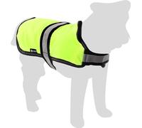 Flamingo Manteau d'Hiver pour Chiens Eisbär - Fluo Jaune - Taille 45 cm (A: 45 cm, B: 41-45,5 cm, C: 54-63,5 cm) - Idéal pour Jack Russell, Westie, Bouledogue Français, Cavalier King Charles et Teckel