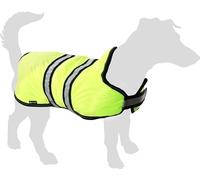 Flamingo Manteau d'hiver pour Chiens Eisbär - Fluo Jaune - Taille 70 cm (A: 70 cm, B: 69-77 cm, C: 82-95 cm) - Idéal pour Labrador, Golden Retriever, Border Collie, Malinois et Braque Allemand