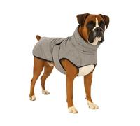 Flamingo Manteau d'hiver pour Chiens Iglu Gris - Taille 55cm (A: 55 cm, B: 58 cm, C: 64-74 cm) - Idéal pour Border Collie, Cocker Spaniel, Labrador, Vizsla et Beagle