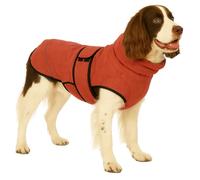 Flamingo Manteau d'hiver pour Chiens Iglu Rouge - Taille 50cm (A: 50 cm, B: 58 cm, C: 58-67 cm) - Idéal pour Beagle, Bouledogue Français, Teckel, Cavalier King Charles et Jack Russell