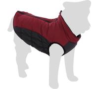 Flamingo Manteau d'hiver pour Chiens Lima - Bordeaux - Taille 50 cm (A: 50 cm, B: 44 cm, C: 68 cm) - Idéal pour Beagle, Bouledogue Français, Teckel, Cavalier King Charles et Jack Russell
