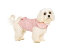 Manteau Chien - Guzzi Rose - A:25cm - Polyester - Lavable à 30°C - Doublure Polaire Douce - Résistant à l’Eau - avec nœud décoratif - Flamingo