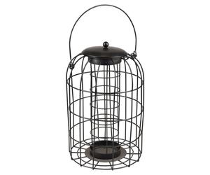 Flamingo Mésange Olov Noir, Métal, 17,5x17,5x27 CM, pour Oiseaux