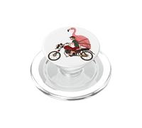 Flamingo Moto Rider Redneck Hillbilly Hipster Biker PopSockets PopGrip pour MagSafe