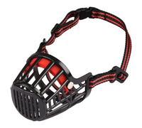 Flamingo Museau Silas Noir pour Chiens - Fermeture Click , Confort, Plastique