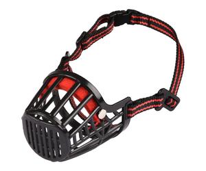 Flamingo Museau Silas Noir pour Chiens - Fermeture Click , Confort, Plastique