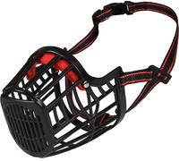 Flamingo Muselière Silas XL Noir pour Chien 40cm 44-59cm