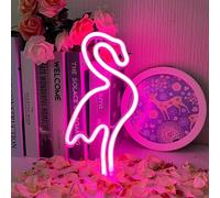 Flamingo Neon Signs Led Néon Enseigne Rose Néon Lampes Enseigne Au Néon, Batterie Ou Usb Powered Chambre Enseignes Au Néon Pour Chambre À Allumer Des Signes Led Pour Noël Bar De Fête
